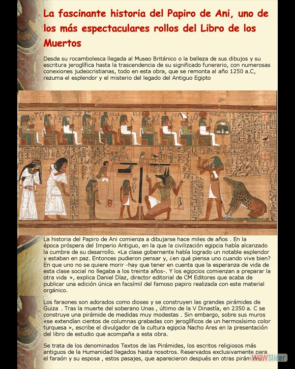 La fascinante historia del Papiro de Ani