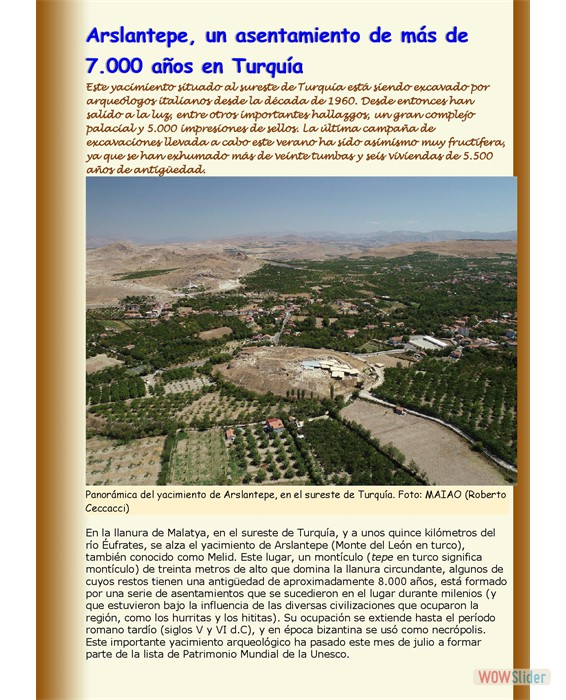 Arslantepe Turquía