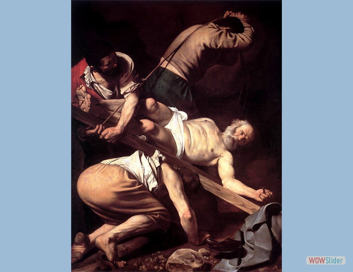 la crucifixion de san Pedro